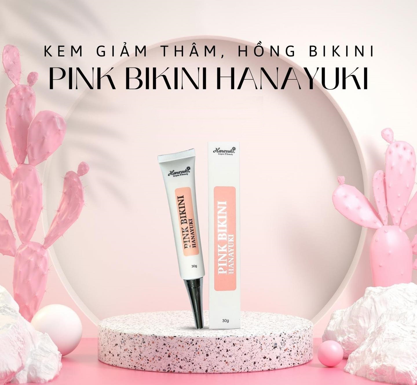 Kem Làm Hồng Giảm Thâm Pink Bikini Hanayuki 30g ( HÀNG CHÍNH HÃNG )