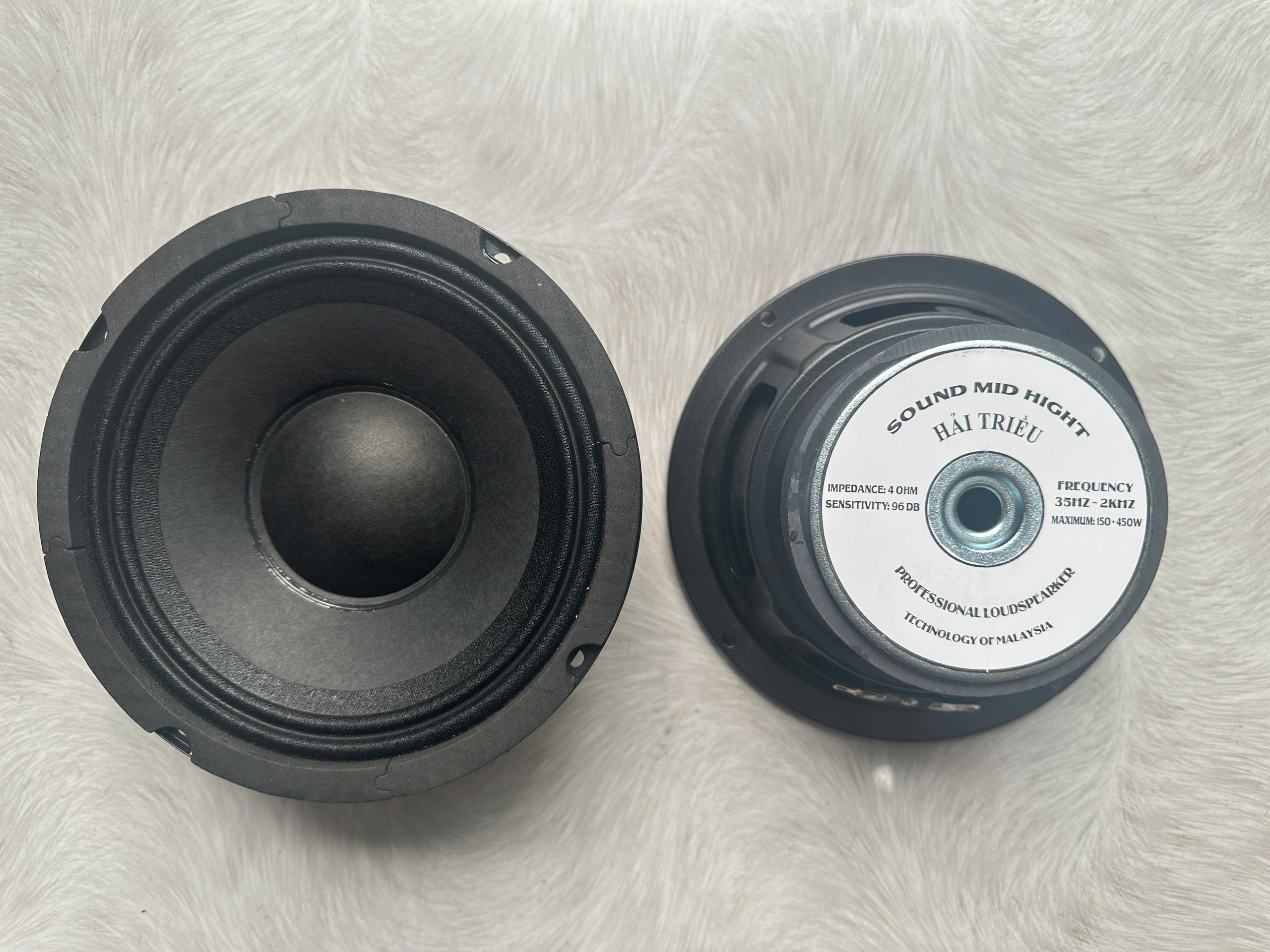 CỦ LOA BASS RỜI 16 HÀNG CHÍNH HÃNG HẢI TRIỀU COIL 38 TỪ 100 MÀN ĐEN (GIÁ 1 CÁI)