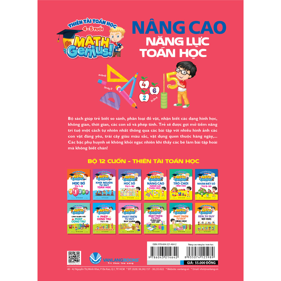 Thiên Tài Toán Học ( 4-5 Tuổi) - Nâng Cao Năng Lực Toán Học