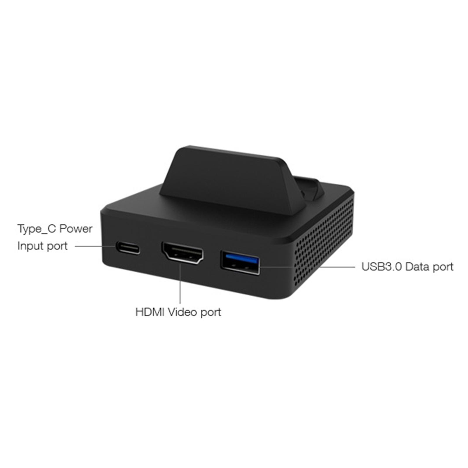 TNS-1828 Video Converter Dock for Switch,Charging Dock HDMI TV Adapter Charger Replacement