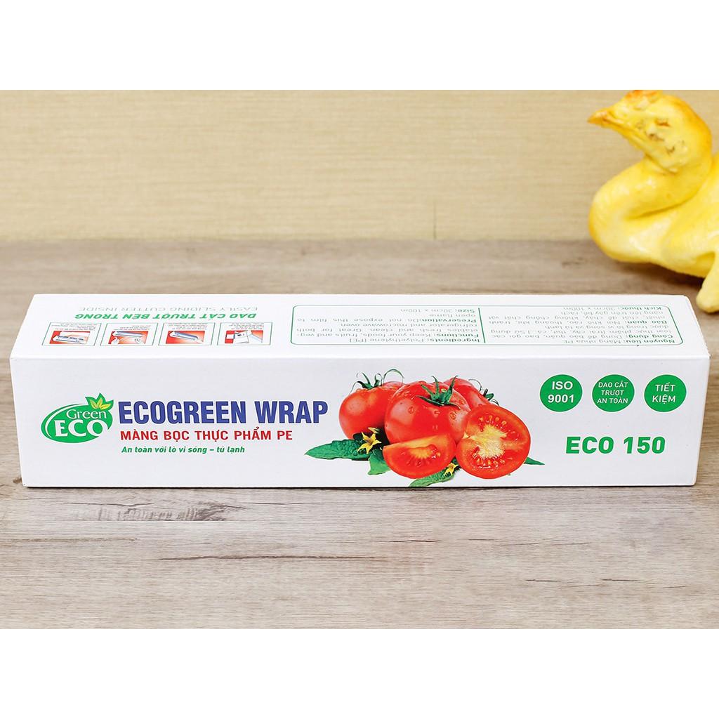 Màng bọc thực phẩm PE Green Eco size 30cmx100