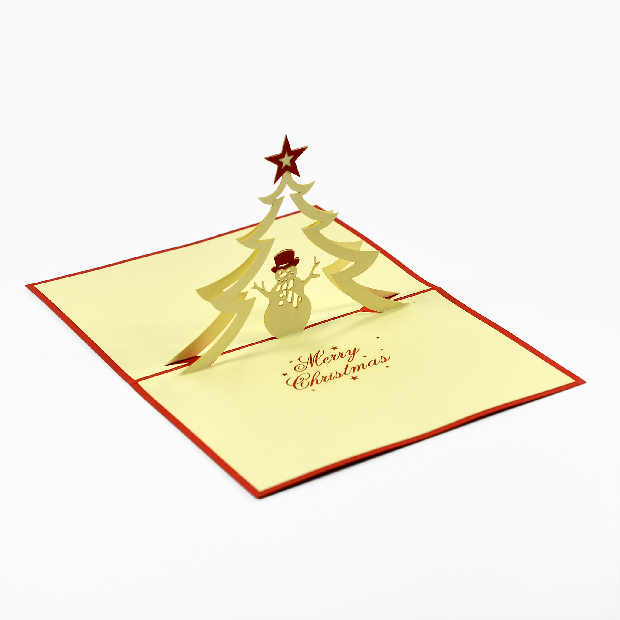 Thiệp nổi 3D handmade, 3D pop-up card, Cây thông cho ngày Giáng sinh, Merry Christmas card size 10x15cm CN033