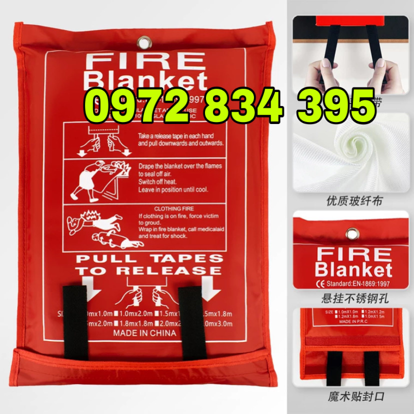 Chăn dập lửa pccc,chăn chống cháy 2M X 2M