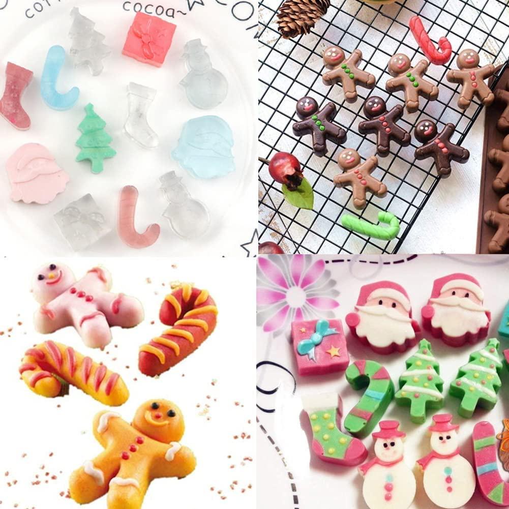 Khuôn Silicone Cây Thông Noel Chuông Giáng Sinh Bông Tuyết Quả Cầu - Khuôn Làm Bánh Fondant Rau Câu Trang Trí