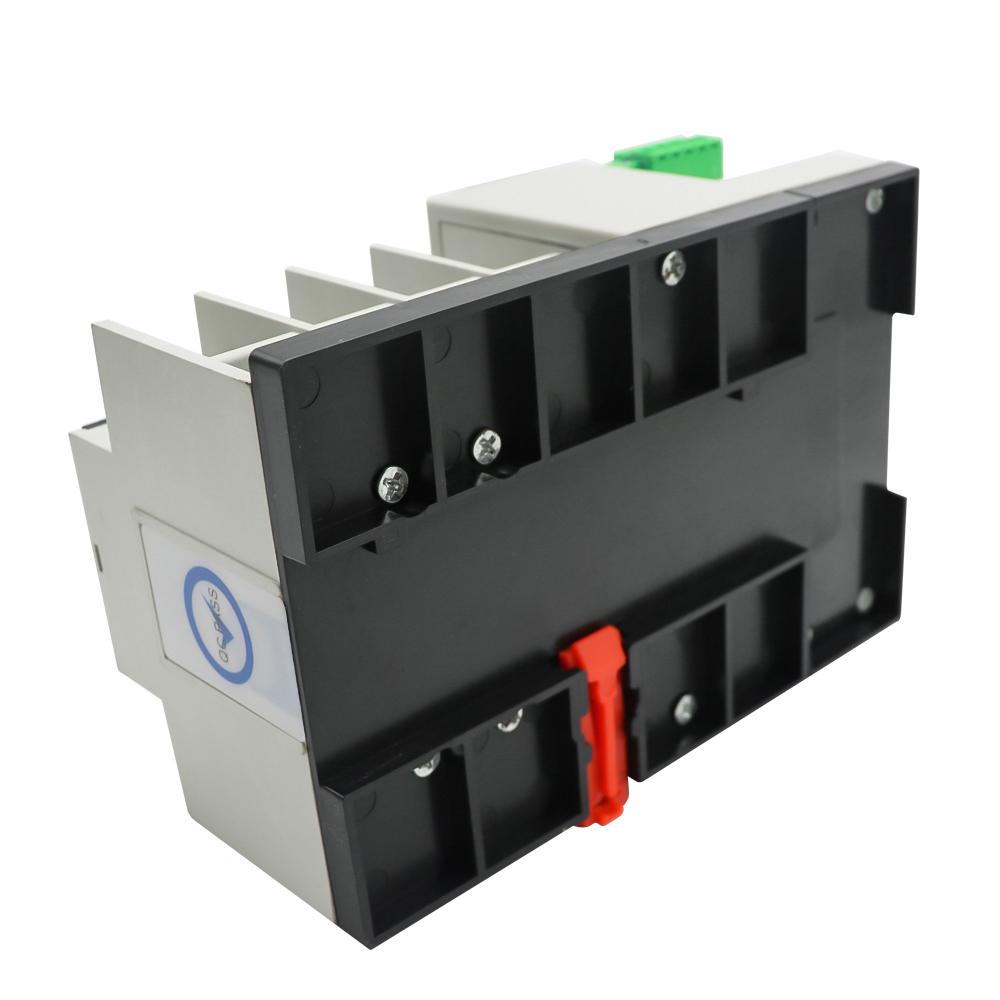 Compact Automatic Transfer Switch Electrical Selector Switches Dual Power Switch Solar Power Rail Type Household Power Transfer Switch