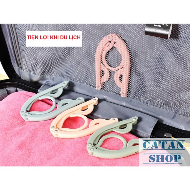 Combo 10 Móc treo quần áo xếp gọnkiểu Nhật, móc áo du lịch đa năng, mắc treo áo lót, áo ngực, áo 2 dâyGD57-MAXG-10