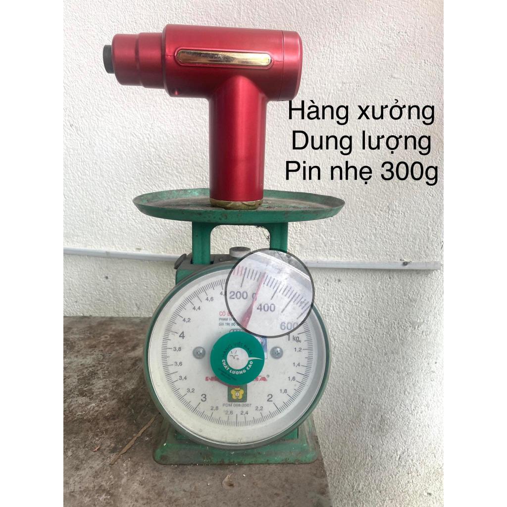 Máy Massage cầm tay 4 đầu thay với 6 chế độ đấm, hàng công ty trung ương trung quốc- Súng mát xa