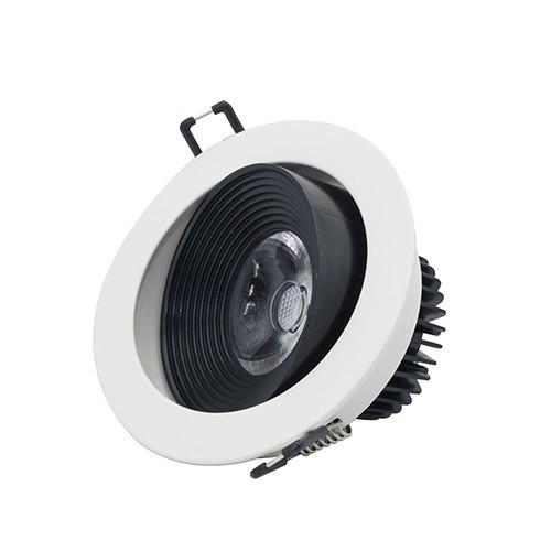 Đèn âm trần xoay góc 9W LED Rạng Đông, vỏ nhôm đúc, cánh tản nhiệt, khoét lỗ 95mm