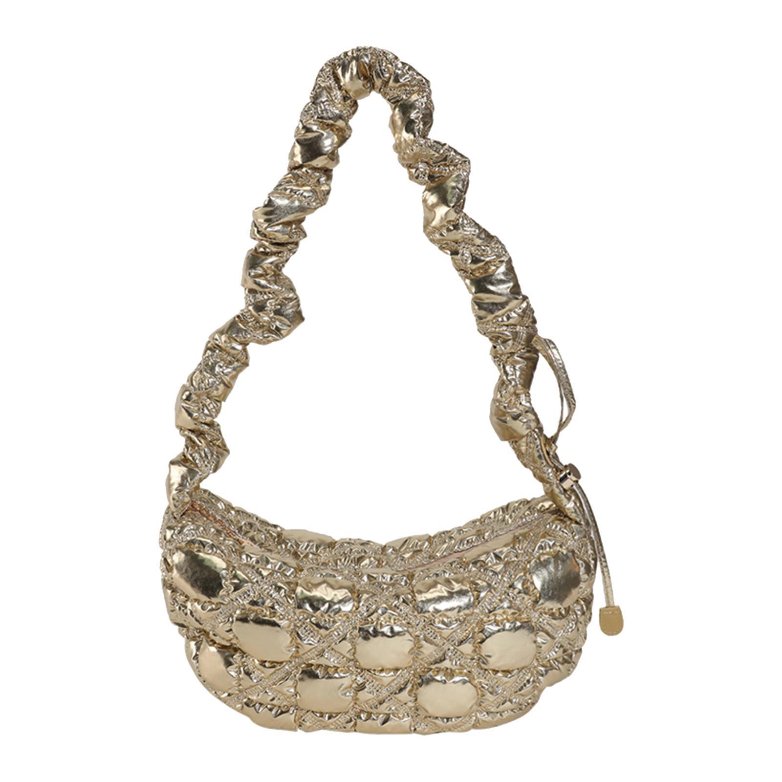 Women Underarm Bag PU Leather Lady Pouch Tote Bag for Vacation Summer Travel