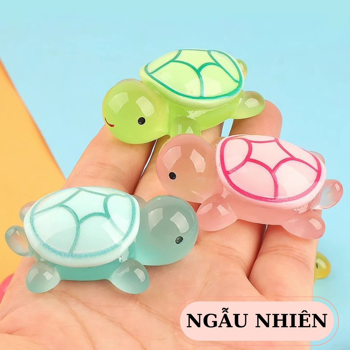 Charm rùa dạ quang phát sáng Dola Home có nam châm trang trí bàn làm việc Pegboard, hộp mù blind box