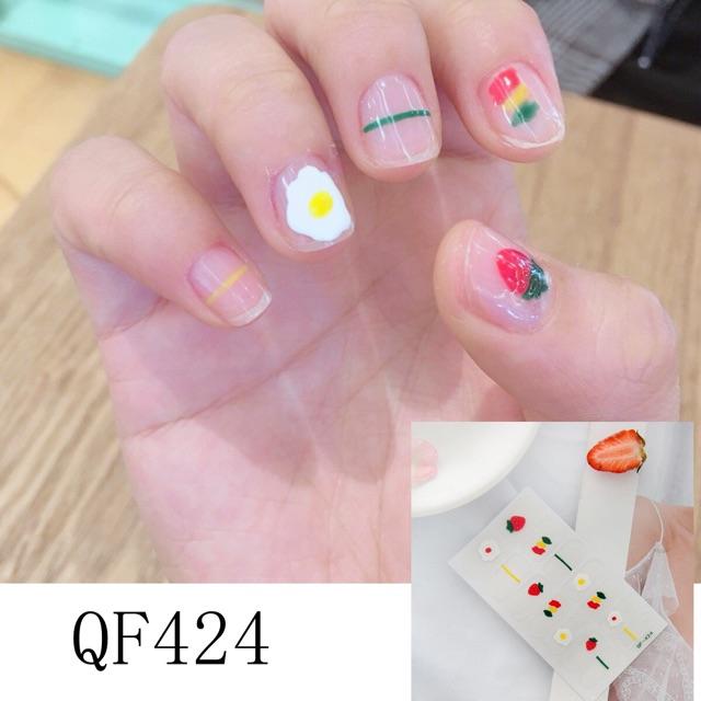 Set dán móng tay Nails dán nghệ thuật nhiều màu - có ngay bộ móng đẹp trong 5 phút (Nail wraps / Nail stickers) CAM01