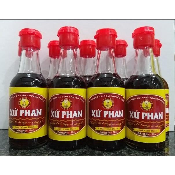 NƯỚC MẮM CÁ CƠM LOẠI ĐẶC BIỆT XỨ PHAN-LỐC 10 CHAI MINI 60ML