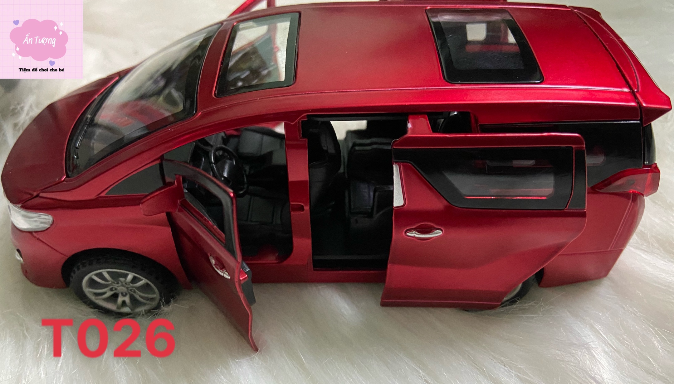 Xe mô hình 1:32 Xe ô tô Toyota Alphard Luxury hãng Jlaye Model có đèn , âm thanh