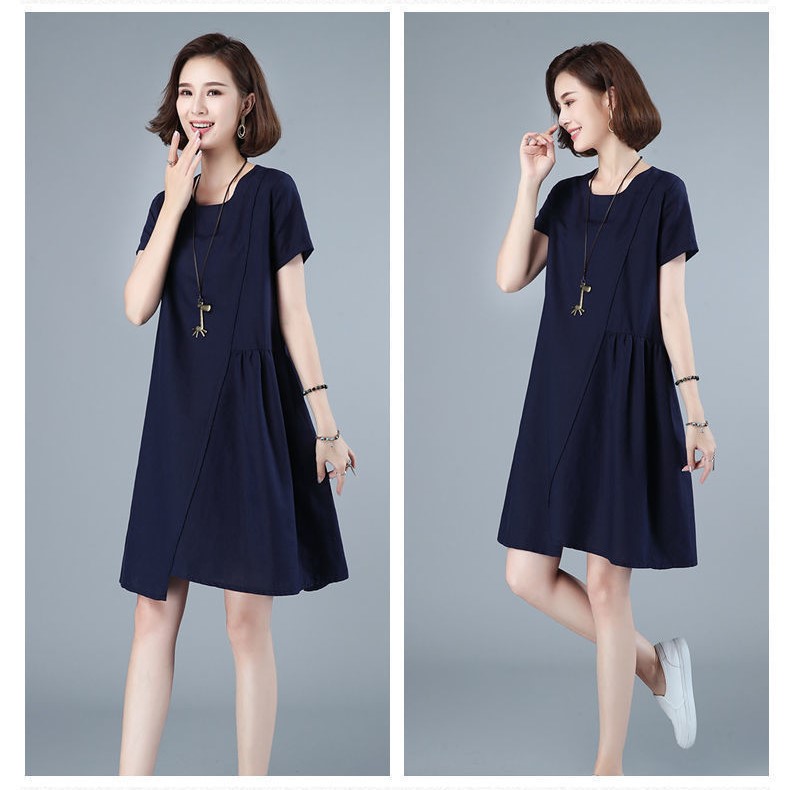 Đầm linen suông dài chất liệu mềm mịn siêu thấm hút mồ hôi thoáng mát ARCTIC HUNTER Ah71