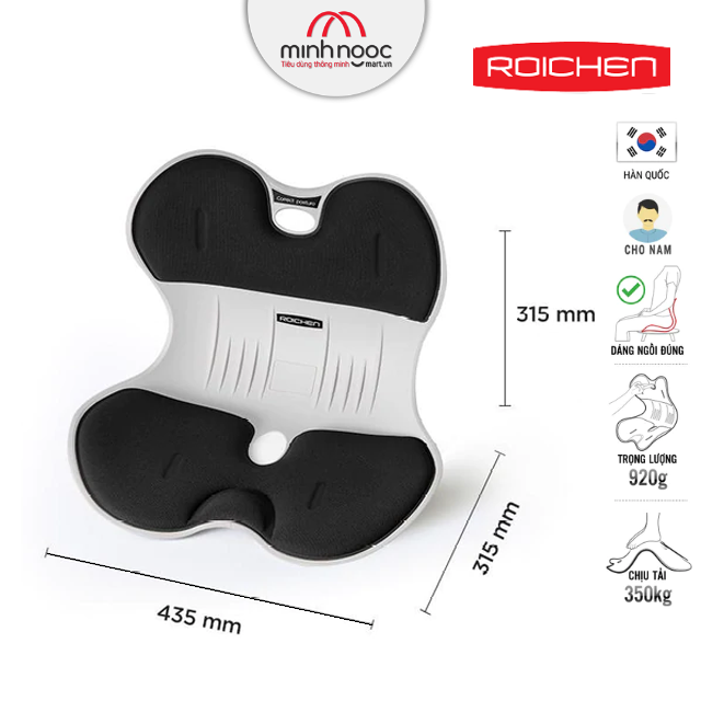 [Hàng chính hãng Roichen] COMBO 3 Ghế chỉnh dáng ngồi đúng - Roichen Hàn Quốc (Made in Korea). Dùng cho gia đình (Nam, Nữ, trẻ em)