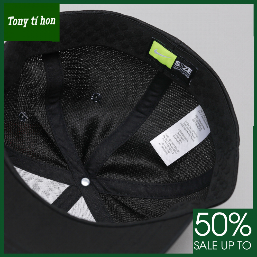 Tony tí hon - Mũ nón kết lưỡi trai bít đuôi logo sport wear thời trang nam nữ cao cấp - nhiều màu - màu trắng / màu đen