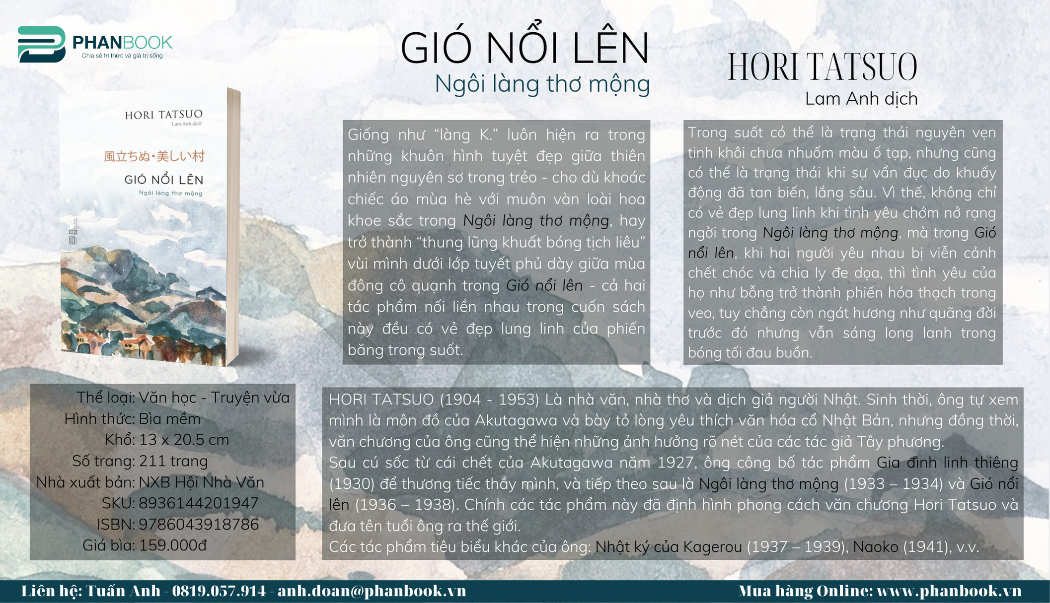 Gió Nổi Lên - Ngôi Làng Thơ Mộng - Hori Tatsuo - Lam Anh dịch -