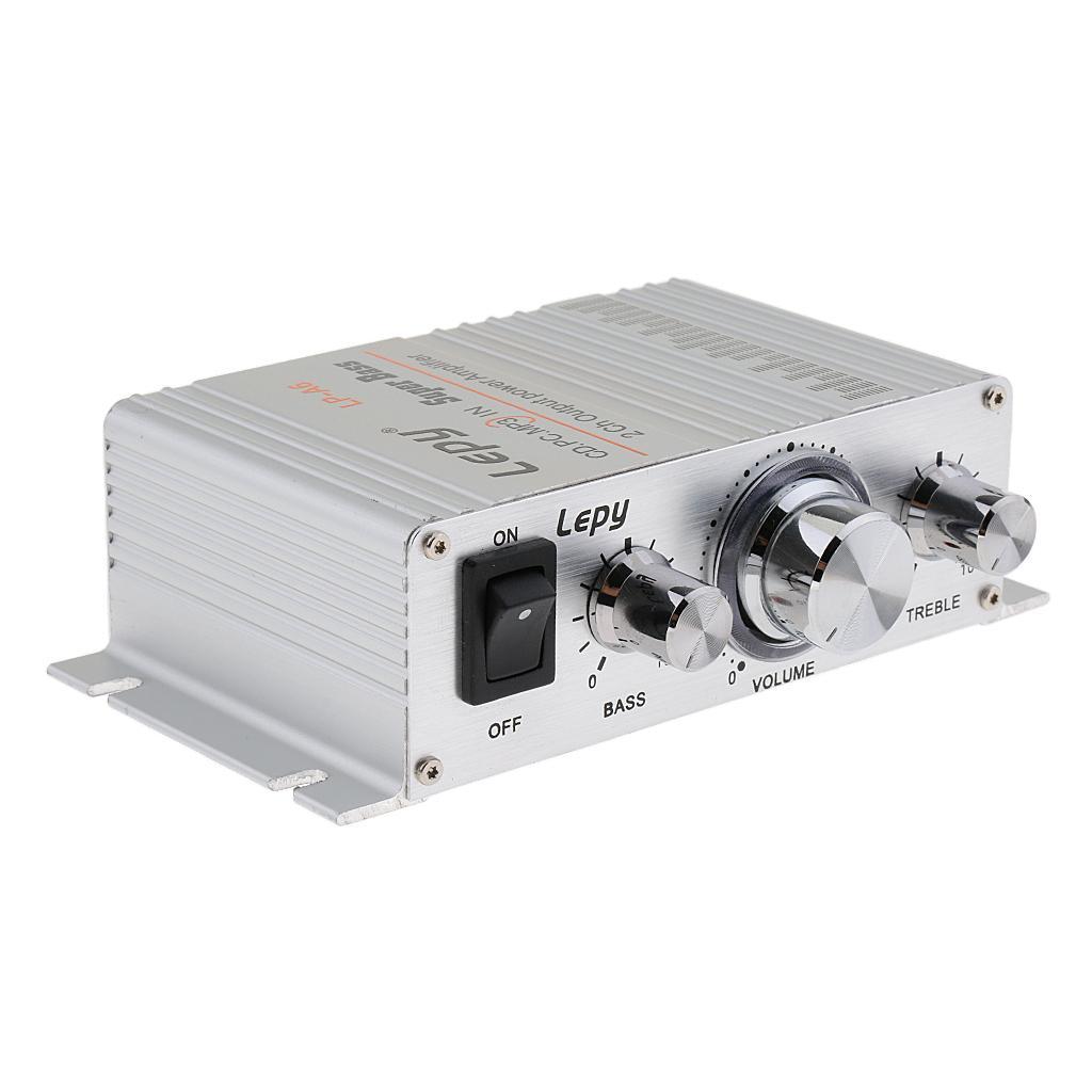 DC 12V 2x15W Class- Hi Digital Stereo Audio Amplifier 3.5mm Scoket