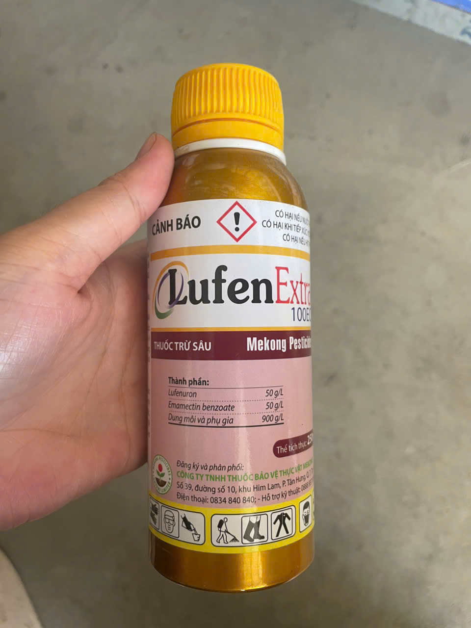 Lufen Extra 100EC Mekong (250ml) Thuốc Diệt Trừ Sâu Tơ, Sâu Keo Mùa Thu, Sâu Cuốn Lá, Sâu Đục Quả Kháng Thuốc