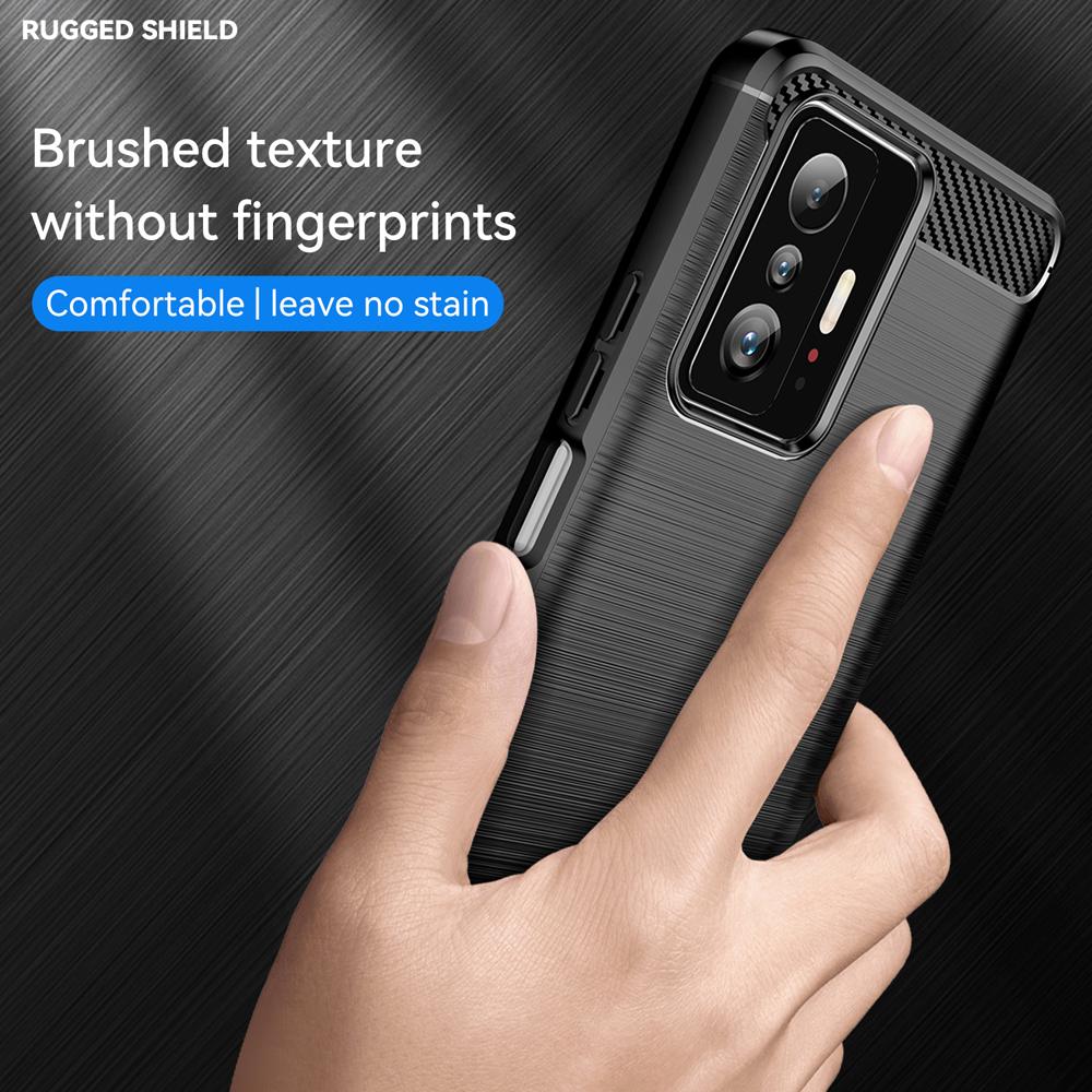 Ốp lưng dành cho Xiaomi 11T 11T Pro 5G ốp silicone mềm Carbone phay xước chống sốc chống vân tay