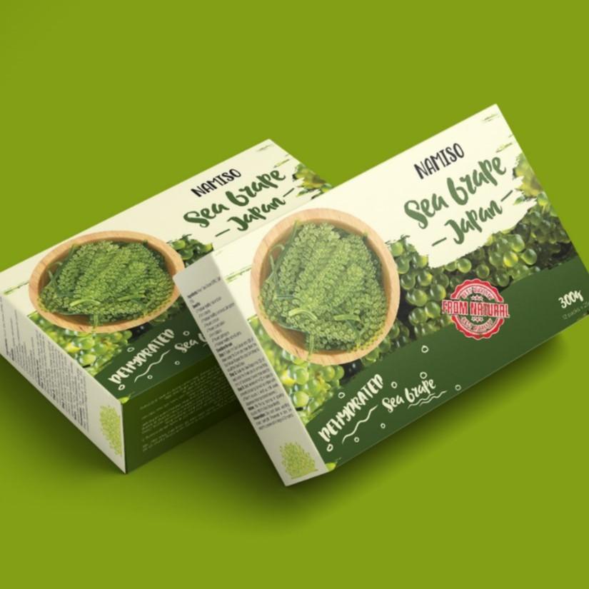 Rong nho tách nước Namiso Organic, rong nho tách nước giàu dinh dưỡng hộp 12 gói