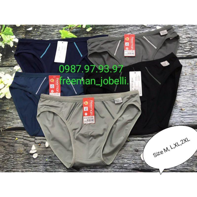 Quần lót Freeman lưng nhỏ 6005thun lạnh 84% nylon -16% spandex