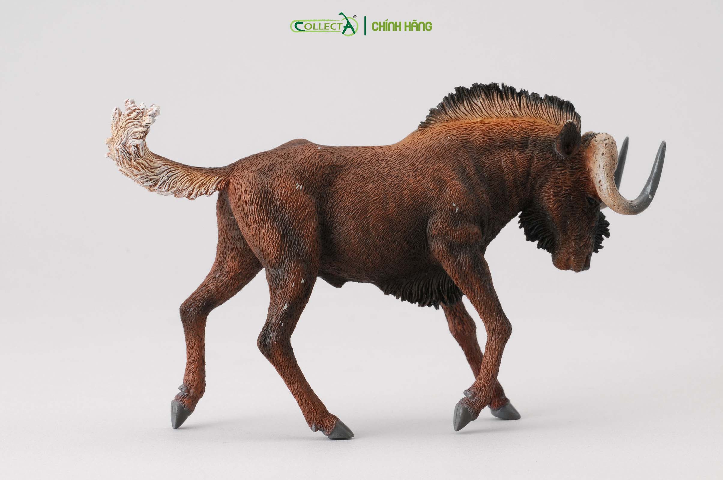 Mô hình thu nhỏ: Linh Dương Đầu Bò - Black Wildebeest , hiệu: CollectA, mã HS 9651160[88542] -  Chất liệu an toàn cho trẻ - Hàng chính hãng