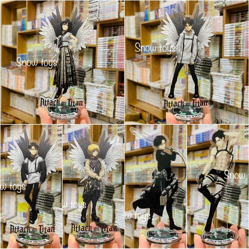 Mô hình standee Tượng Mica Standee anime/manga Attack on Titan - Acrylic Eren levi mikasa Armin Titan Tiến công Khổng lồ