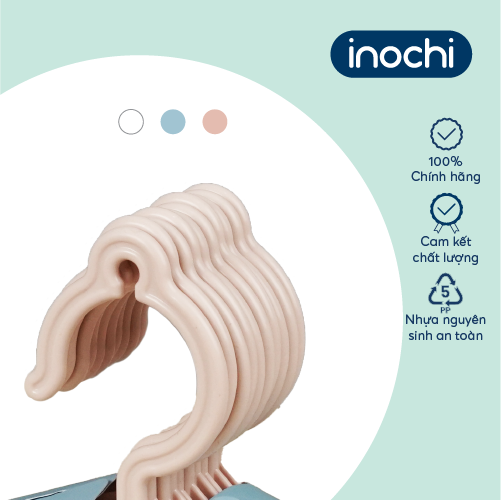 Móc áo mỏng trẻ em Inochi 185 màu Trắng ngọc/Hồng nhạt/Xanh nhạt