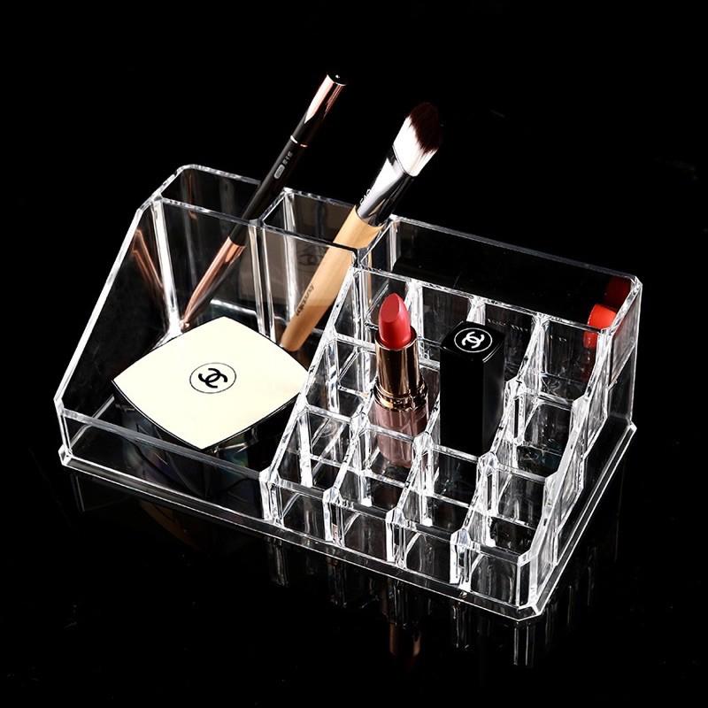 Khay đựng son mỹ phẩm nhựa trong suốt cao cấp HNTS21