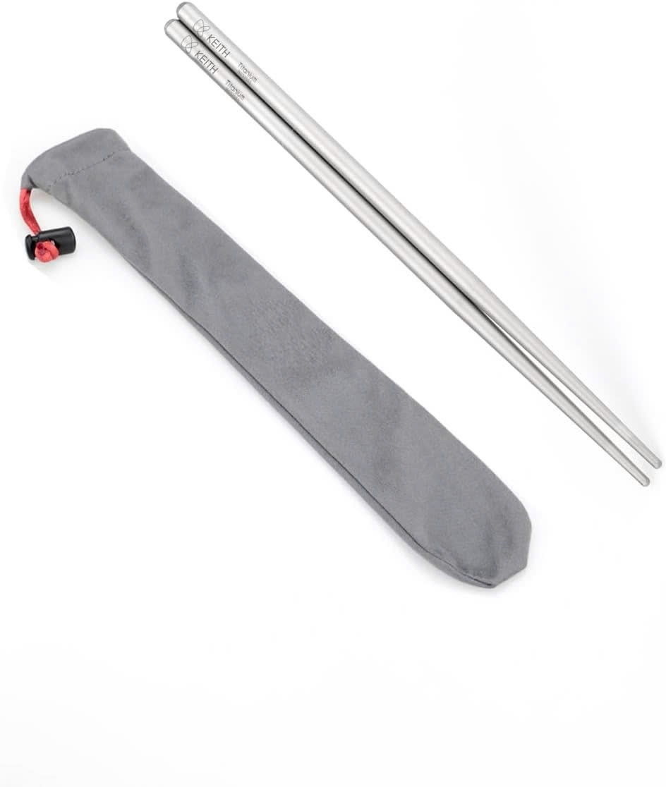 Đũa tròn Titanium Chopsticks KEITH Titanium Ti5625 - dài 19cm