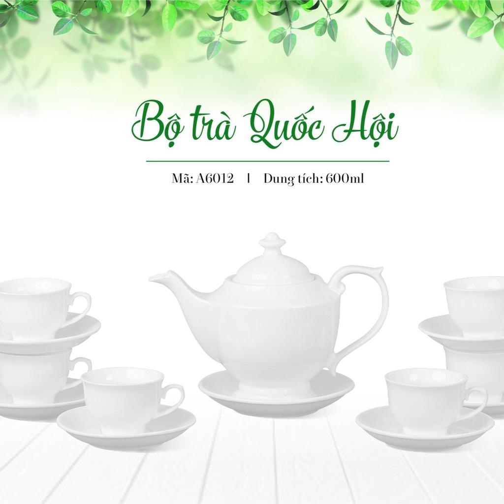 Ấm chén Bát Tràng - Ấm Bộ Trà đẹp - Gốm sứ Bát Tràng Cao cấp - Bộ trà sứ thấu quang