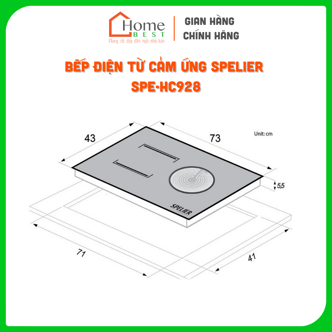 Bếp điện từ Spelier SPE-HC928 - Hàng chính hãng