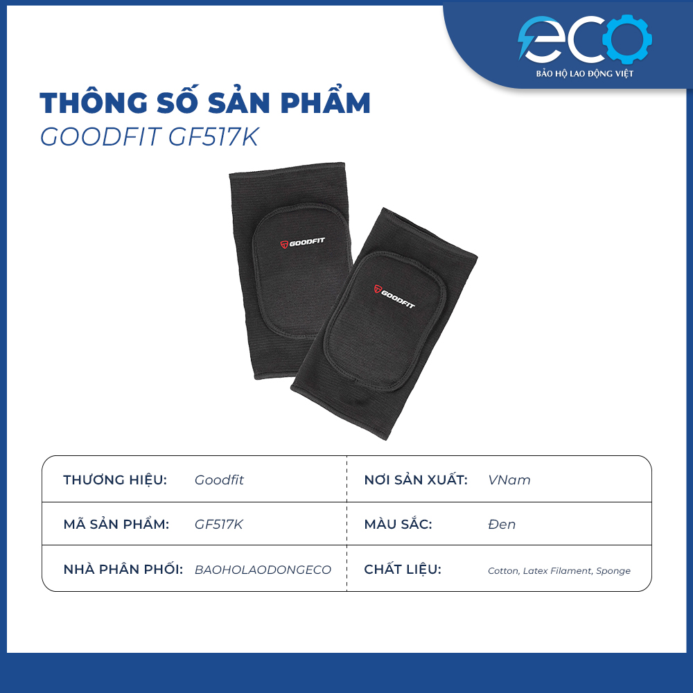 Băng bảo vệ đầu gối có đệm 517K chính hãng