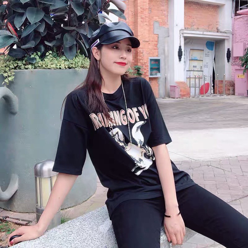 Áo thun, phông nữ form rộng hình Thỏ - Phong cách Hàn Quốc 2022