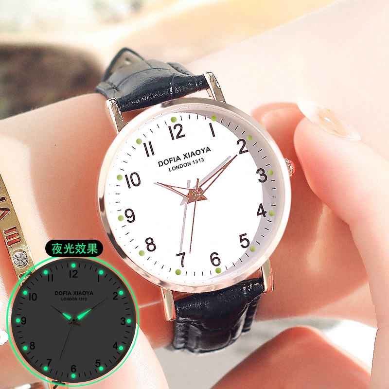 Đồng hồ đeo tay XIAOYA 1313 cao cấp cho nữ - Đỏ