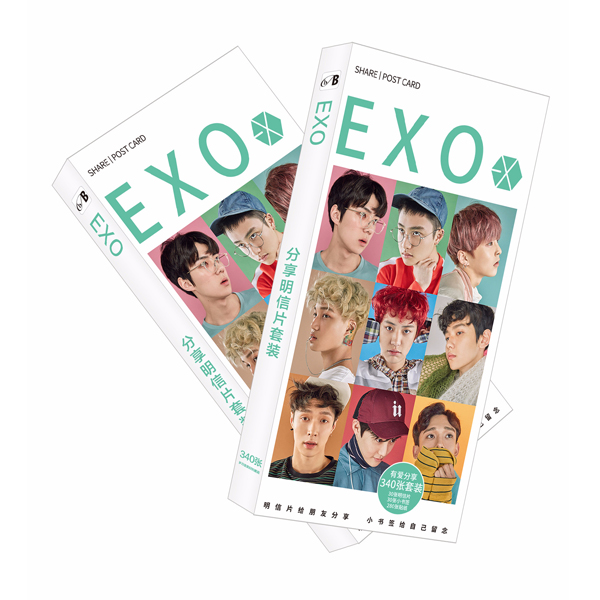 Hộp Postcard exo 340 ảnh (3 ver)