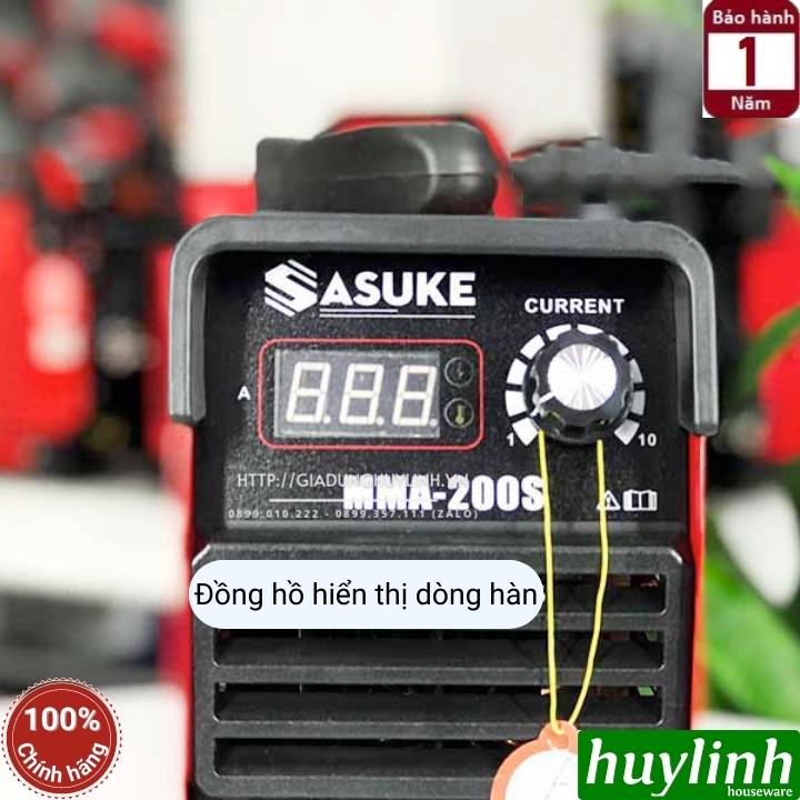 Máy hàn que điện tử Sasuke MMA-200S - [Dòng hàn 20-200A] - Hiệu suất tối đa 2.5ly - [1.6 - 3.2mm]