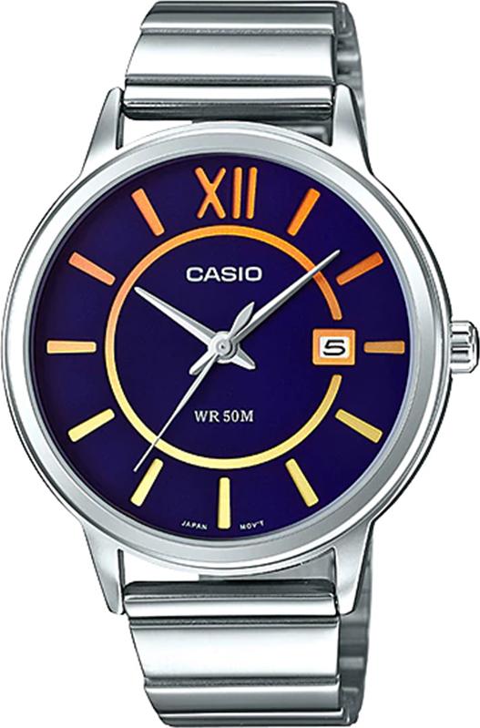 Đồng hồ Nữ Casio dây kim loại kính Cứng LTP-E134D-2BVDF
