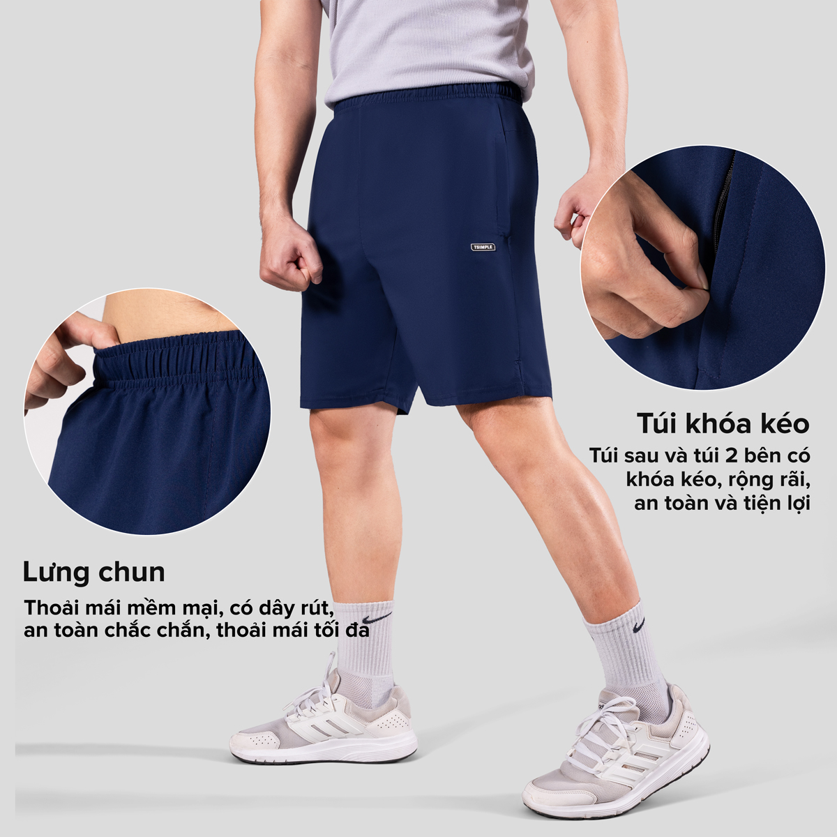 Quần thể thao nam TSIMPLE Q000510