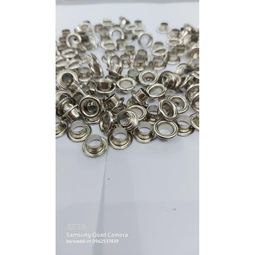 Khoen ore 6mm Khoen mắt cáo 6 ly Bằng Thau không gỉ Khuy mắt cáo bấm vải Phụ liệu may mặc cao cấp