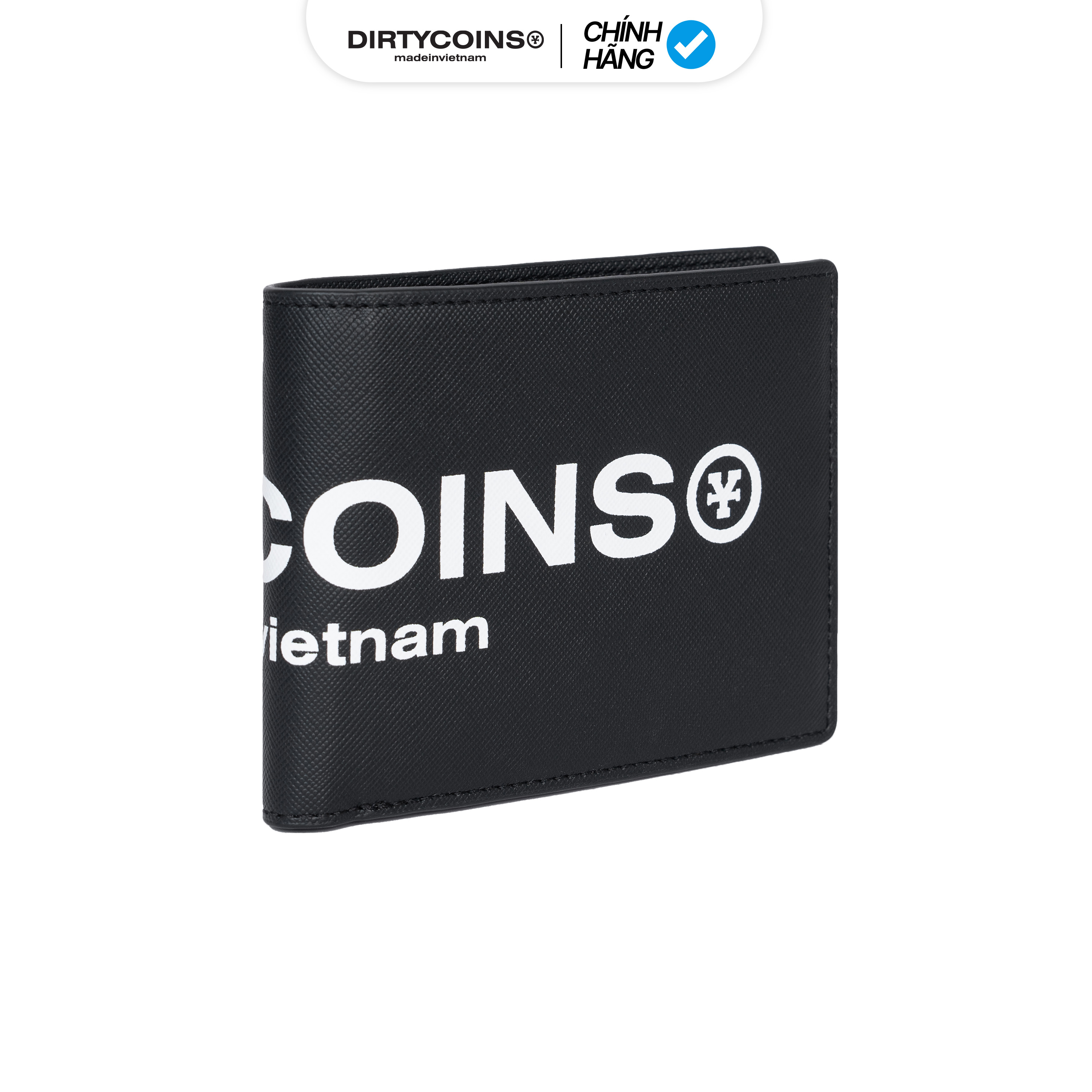 Ví DirtyCoins Fold Wallet Big Logo - Black