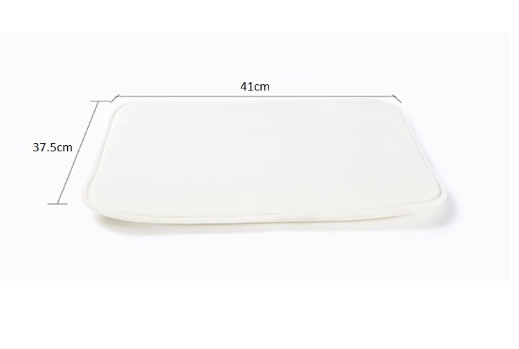 Đồng hồ mini kiêm thảm để chân độc-lạ-chất chất liệu vải nhung mềm mịn sang trọng, hiện đại -