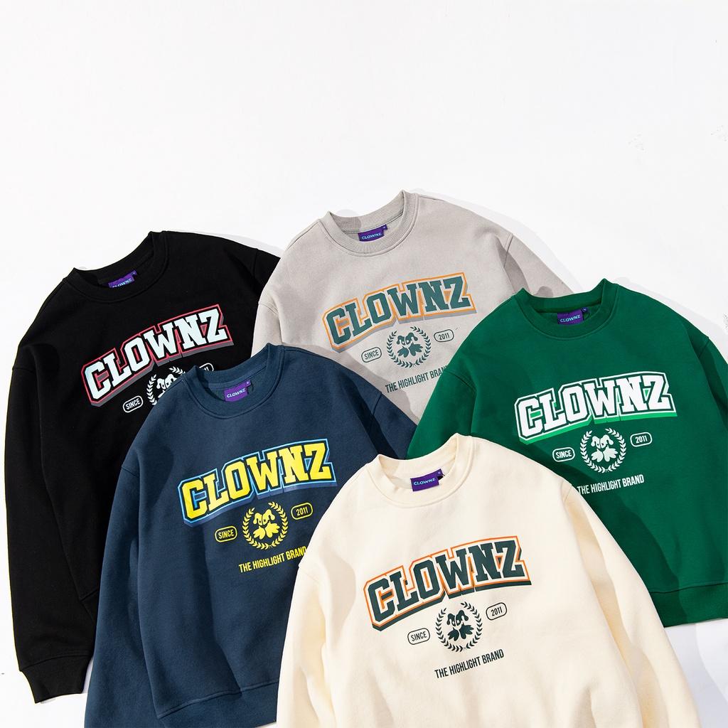 Áo sweater cograue nỉ bông Academy basic dài tay cổ tròn form rộng nam nữ ulzzang