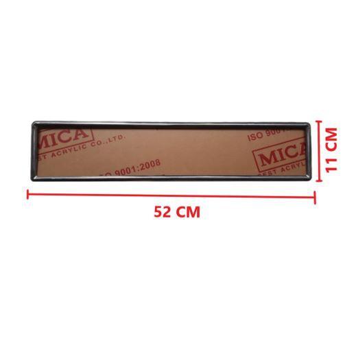 BIỂN SỐ DÀI INOX MICA MẪU MỚI KHUNG GÒ CAO CẤP DÀNH CHO XE Ô TÔ