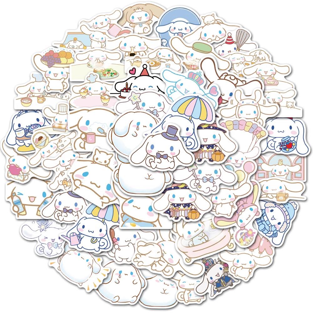 Sticker chó cinnamoroll hoạt hình cute trang trí mũ bảo hiểm, guitar, ukulele, điện thoại, sổ tay, laptop-mẫu S18