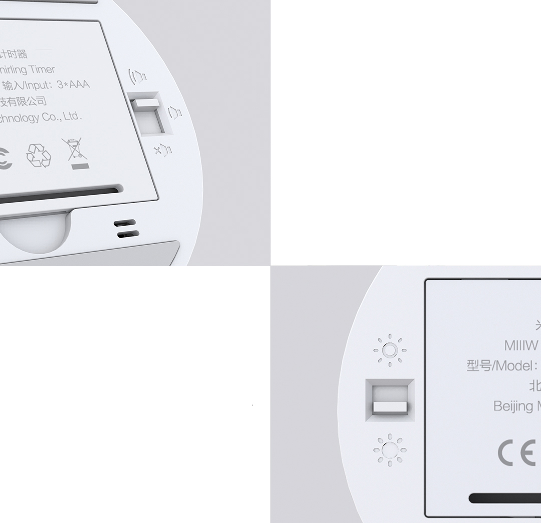 Xiaomi MIIIW Bộ hẹn giờ điện tử ,Bộ hẹn giờ đếm ngược kỹ thuật số Màn hình xoay có thể điều chỉnh ,Nhắc nhở báo thức Thiết bị quản lý thời gian cho nhà bếp