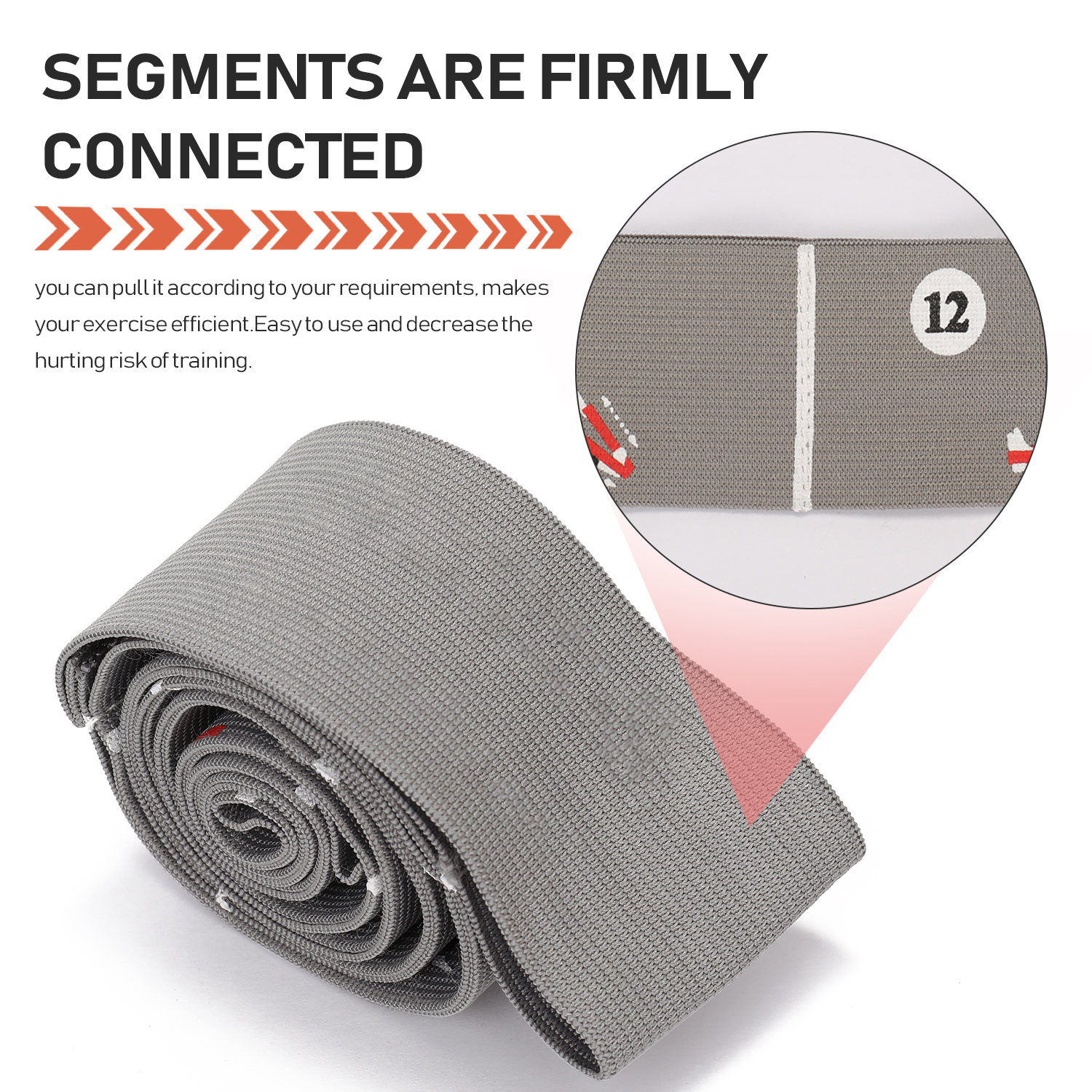 Dây Đai tập Yoga Được làm từ vải đàn hồi, tạo cảm giác thoải mái hơn, nhẹ và chống mài mòn.