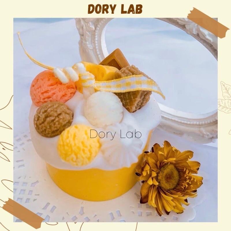 Combo Làm Nến Thơm Bánh Kem Handmade, Quà Tặng - Dory Lab