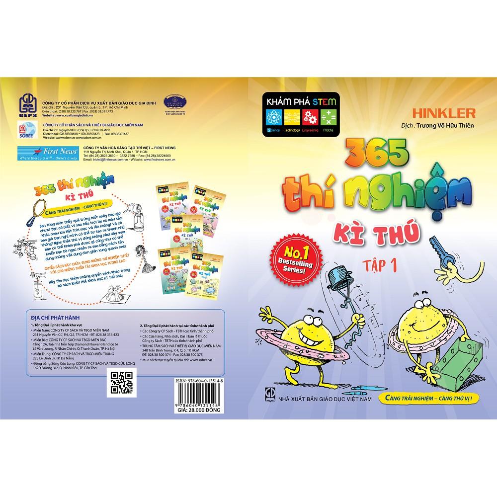 Sách - 365 Thí Nghiệm Kì Thú - Tập 1